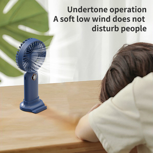 CITICITY Vente en gros de mini-ventilateurs portatifs en PVC blanc avec logo personnalisé, rechargeables, pour camping-car, voiture et utilisation en extérieur, avec 3 vitesses - Product Image 5
