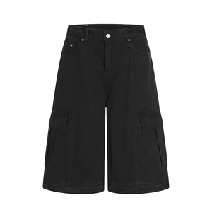 Pantalones Cortos Cargo de Algodón 100% para Hombre, Estilo Hip Hop, a Cuadros, Transpirables, Antiarrugas, de Secado Rápido, Resistentes al Viento, Ajuste Holgado, Anchos, para Verano - Product Image 1