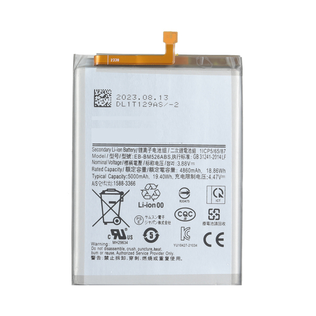 Hight Quality Cell Phone Lithium Battery 5000mAh for Samsung M52 M33 M23 A23 5G EB-BM526ABS Replacement Phone Battery Wholesale