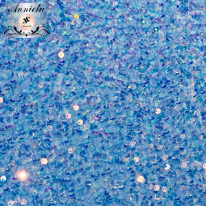 <span class=keywords><strong>Nappe</strong></span> bleue irisée en velours à paillettes de qualité supérieure, idéale pour les mariages, les baby showers, les banquets et les événements haut de gamme - Product Image 6