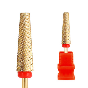 Super Long 5 in 1 Tapered Carbide Nail Drill Bit Cross Cut Tungsten E <b>File</b> Bit with Storage <b>Box</b> - Product Image 1