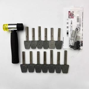 Juego de 13 piezas de martillos y ganzúas de acero inoxidable, herramientas profesionales para cerrajeros, suministros de reparación, herramientas manuales, colores. - Product Image 1