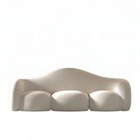 Ensemble Canapé Sectionnel Moderne pour Salon de Beauté, Zone d'Accueil ou Salon – Canapé en Tissu Courbé au Design Créatif avec Options de Couleurs