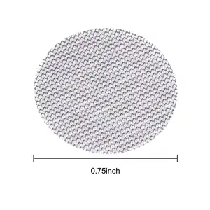 SS 304 Round Shape Stainless Steel Smoking Pipe Mesh Filter Screen