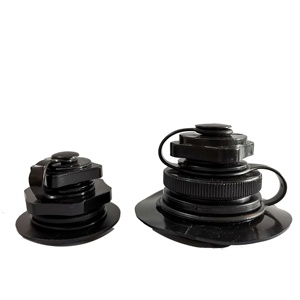 ブラックPVCボストンバルブインフレータブルボートスパイラルエアプラグラバーディンギーラフトカヤックプールボート<span class=keywords><strong>A</strong></span>用エアマットレスプラグ - Product Image 2