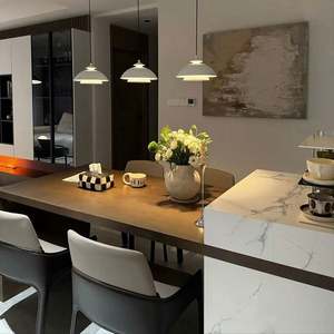 Muebles de Salón Minimalistas Italianos de Diseño Personalizado, Armarios de Madera Oscura Hechos en China - Product Image 3