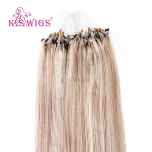 Cabello Liso Natural Virgen Remy Chino 100% al por Mayor con Micro Anillos, Cutícula Alineada, Doble Trama, Sin Caída, Color con Mechas - Product Image 3