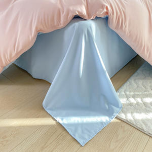 ชุดเครื่องนอนสีพื้นแบบสองชิ้น/สี่ชิ้น เนื้อผ้านุ่มสบาย หนาพิเศษ ชุดผ้าปูที่นอนและปลอกผ้านวมสี่ชิ้น - Product Image 4