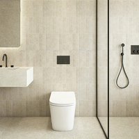 Carrelage Moderne Effet Vieilli 600x1200 Antidérapant Rainuré pour Murs et Sols de Salle de Bain, Idéal pour Salons, Gîtes et Villas