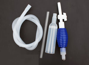 ท่อระบายน้ำกาลักน้ำพลาสติกแบบใช้มือทำความสะอาดหลุมฝังศพสำหรับล้างทรายตู้ปลาด้วยมือ - Product Image 2