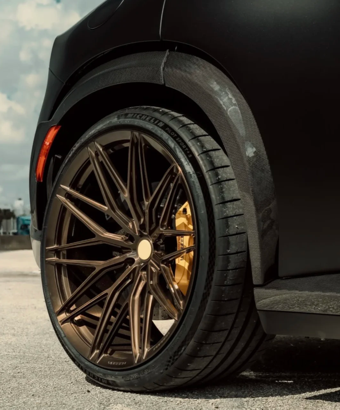 Custom Antique Bronze Forged Aluminum Alloy Wheels 5x112 5x114.3 18 19 ...