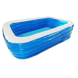 <strong>10</strong> <strong>Foot</strong> Four Rings Inflatable Deep Swimming <strong>Pool</strong> with Soft Foam Bottom - Product Image 2