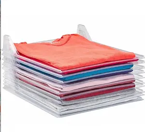 10Pcs/set Fast Clothes Fold Board Travel Backpack T-shirt Document Folding Dividers Home PVC Closet Organizer