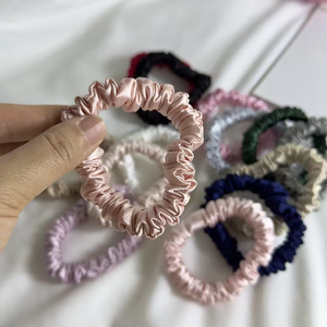 ยางรัดผมผ้าซาตินไหม ยืดหยุ่นสูง ไม่ทำให้ผมเสีย ไม่ดึงผม สำหรับผู้หญิงและเด็ก - Product Image 6