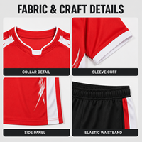 Ensemble maillot et short de football personnalisé pour jeunes, kit athlétique imprimé par sublimation pour garçons, tenue de compétition de football en plein air
