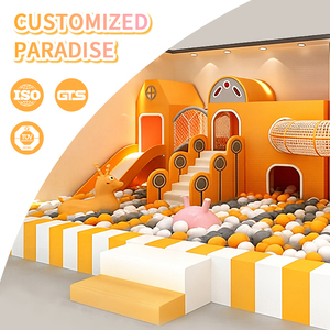 Équipement de terrain de jeu multifonctionnel pour enfants en intérieur, fosse à balles, toboggan, filet d'<span class=keywords><strong>escalade</strong></span>, maison de jeu, matériau PE pour les écoles/aires de jeux intérieures - Product Image 3