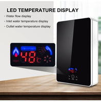 Chauffe-eau électrique instantané intelligent 5,5 kW à commande tactile pour hôtels et foyers, élément chauffant en acier inoxydable, vente en gros
