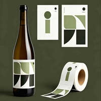Nouvelles étiquettes holographiques personnalisées pour vin, bière et whisky, faible MOQ, forme sur mesure, autocollants écologiques, adhésifs, conformes aux normes alimentaires européennes, étanches