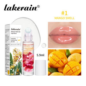 Lakerain 5.9ml çiçek dudak parlatıcısı mango karpuz çilek nemlendirici parlatıcı yumuşatma dudak yağı dudak parlatıcısı rulo üzerinde - Product Image 3