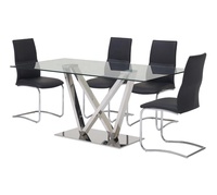 Ensemble italien moderne et minimaliste de table en forme d'assiette de roche Table de salle à manger rectangulaire de salon de luxe simple avec lumière de cuisine