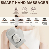Masseur de main pour l'arthrite et le canal carpien Masseur électrique plus grand avec chaleur et compression Massage des doigts du poignet