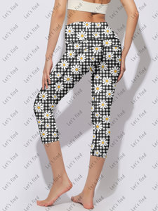 Leggings a Vita Alta con Stampa ad Acquerello Personalizzata per Ragazze, Vendita all'Ingrosso, Casual e Sportivi per Donne - Product Image 5