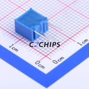 Résistance/potentiomètre réglable 3362W-1-103LF, composant traversant (THT)-3P, 7x6,6 mm, résistance 10 kOhm, 10 %, 500 mW, 100 ppm/ ℃ - Product Image 2