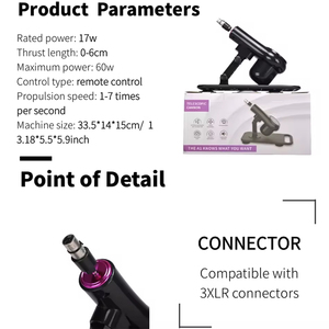 Máquina Sexual Telescópica Totalmente Automática, Juguete Sexual Femenino 3XLR, Máquina de Amor para Masturbación, Vibrador con Dildo Telescópico, Juguete Sexual - Product Image 6