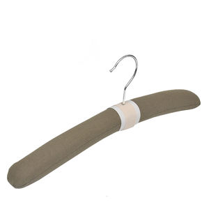 Perchas de tela suave para muestras, colgadores acolchados de satén para ropa, colgador de muestra de tela de algodón - Product Image 3