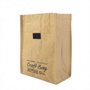 Reusable Insulated Snack Kraft and Tyvek <b>Lunch</b> <b>Box</b> With Custom Logo Promotional Paper <b>Bags</b> - Product Image 3