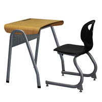 Ensemble chaise et bureau en métal réglable en hauteur, moderne, pour la maison et le bureau, mobilier commercial et scolaire pour les étudiants