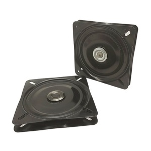Base pivotante à 360 degrés noire de 10 pouces, plateau rotatif robuste en acier laminé à froid, accessoire de mobilier - Product Image 1