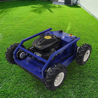 Mesin Pemotong Rumput Mini RC Robot dengan Remote Control yang Dapat Disesuaikan, Dilengkapi dengan Aksesoris Bajak Salju