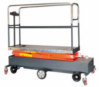 Chariot économique de rail de tuyau pour l'ascenseur électrique de ciseaux de serre de fraise à vendre