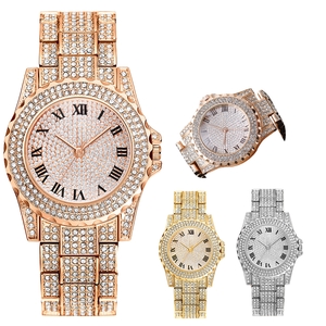 Bling Rhinestone 13mm Cuban Chain <b>Bracelet</b> Iced Hip Hop <b>Men's</b> Quartz Watch Square Stainless Steel Case Glass Dial Fashion - Product Image 2