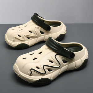 Sabots pour hommes en gros, bout rond, couleur unie, perforés, NOUVEAUTÉ 2026, sabots en EVA pour garçons, chaussures de jardin pour couple - Product Image 5