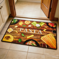 Modern Decorative Printed Tufted Loop Pile Mat Overlocked Edge Hallway Runner Rug Home Carpet Custom Hot Sell