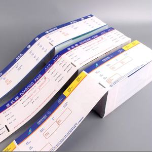 บัตรโดยสาร<span class=keywords><strong>เครื่องบิน</strong></span>แบบกำหนดเอง พิมพ์ตั๋วเครื่องบิน บัตรโดยสารสายการบิน 210gsm-180gsm ป้องกันรอยขีดข่วน - Product Image 2