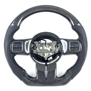 2010-2014 para <span class=keywords><strong>Jeep</strong></span> Wrangler Sahara Rubicon Compass <span class=keywords><strong>RENEGADE</strong></span> Grand Cherokee fibra de carbono volante de cuero cosido a <span class=keywords><strong>mano</strong></span> - Product Image 1