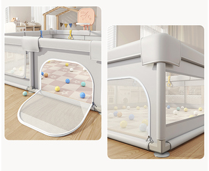 Parc pour bébé facile à installer, <span class=keywords><strong>centre</strong></span> d'activités stable avec porte à verrouillage pour enfants, clôture pour tout-petits - Product Image 5