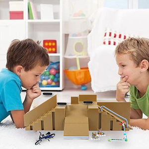 <span class=keywords><strong>Rampe</strong></span> de skateboard pour doigts, <span class=keywords><strong>mini</strong></span> rail de fingerboard, jouet de skateboard pour entraînement, kit de démarrage pour fingerboard, ensemble de <span class=keywords><strong>skatepark</strong></span> pour fingerboard - Product Image 6