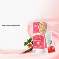 Aangepaste Passievrucht Bloedsinaasappel Vezel Drink Prebiotische Fruitdrank 5 Sachets OEM Private Label