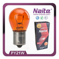 Ampoule halogène certifiée NAITE PY21W ambre 12V 21W BAU15s pour éclairage extérieur automobile