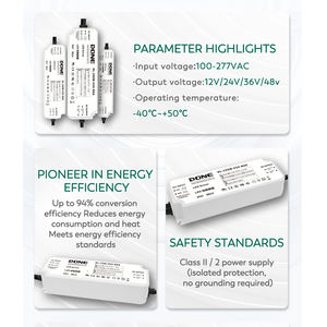 Fuente de Alimentación LED DONE RAS-30 de 30W, IP67 Impermeable, Clase II, 12V 24V para Máquinas Expendedoras, Refrigeradores e Iluminación - Product Image 3