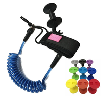 Vente en gros de bouchons de laisse colorés pour planche de surf de haute qualité en nylon enroulé Accessoires de surf