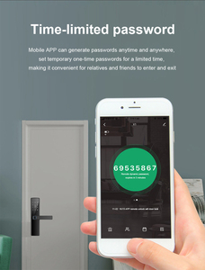 Sang Trọng Nhà Thông Minh Sản Phẩm Thông Minh Khóa Với Độ Phân Giải Cao Vân Tay Điều Khiển Từ Xa Tuya Cuộc Sống Thông Minh Wifi Cửa Khóa - Product Image 4