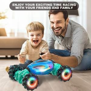 Coche de Acrobacias <span class=keywords><strong>RC</strong></span> con Control Remoto, Escala 1:18, 4x4, Transformable, Giros de 360°, Luces LED Giratorias, Música, Sensor de Gestos, Regalo para Niños - Product Image 4