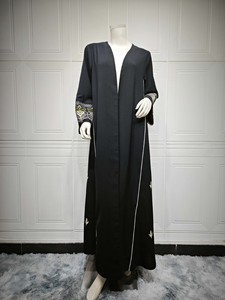 Cardigã americano europeu para mulheres, vestido elegante e macio, abaya muçulmano - Product Image 6