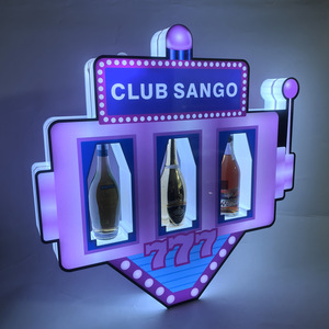 Máquina de Sorteo <span class=keywords><strong>Iridiscente</strong></span> RGB, Soporte de Acrílico LED para 3 Botellas de Vino, Exhibidor LED para Licores y Champán, Presentador de Botellas LED para Bar o Club - Product Image 4