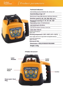 OEM profesional 500M nivelador láser automático electrónico autonivelante rotativo giratorio nivel láser rojo - Product Image 2